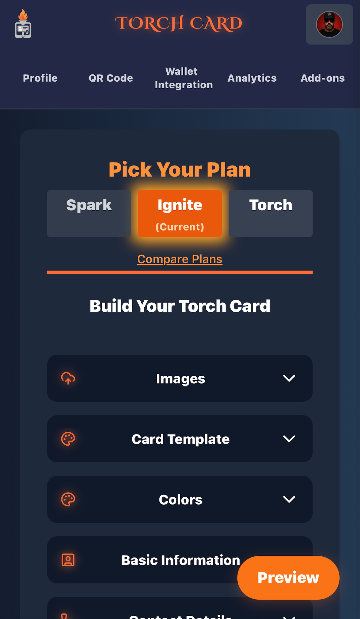 Mobile Dashboard