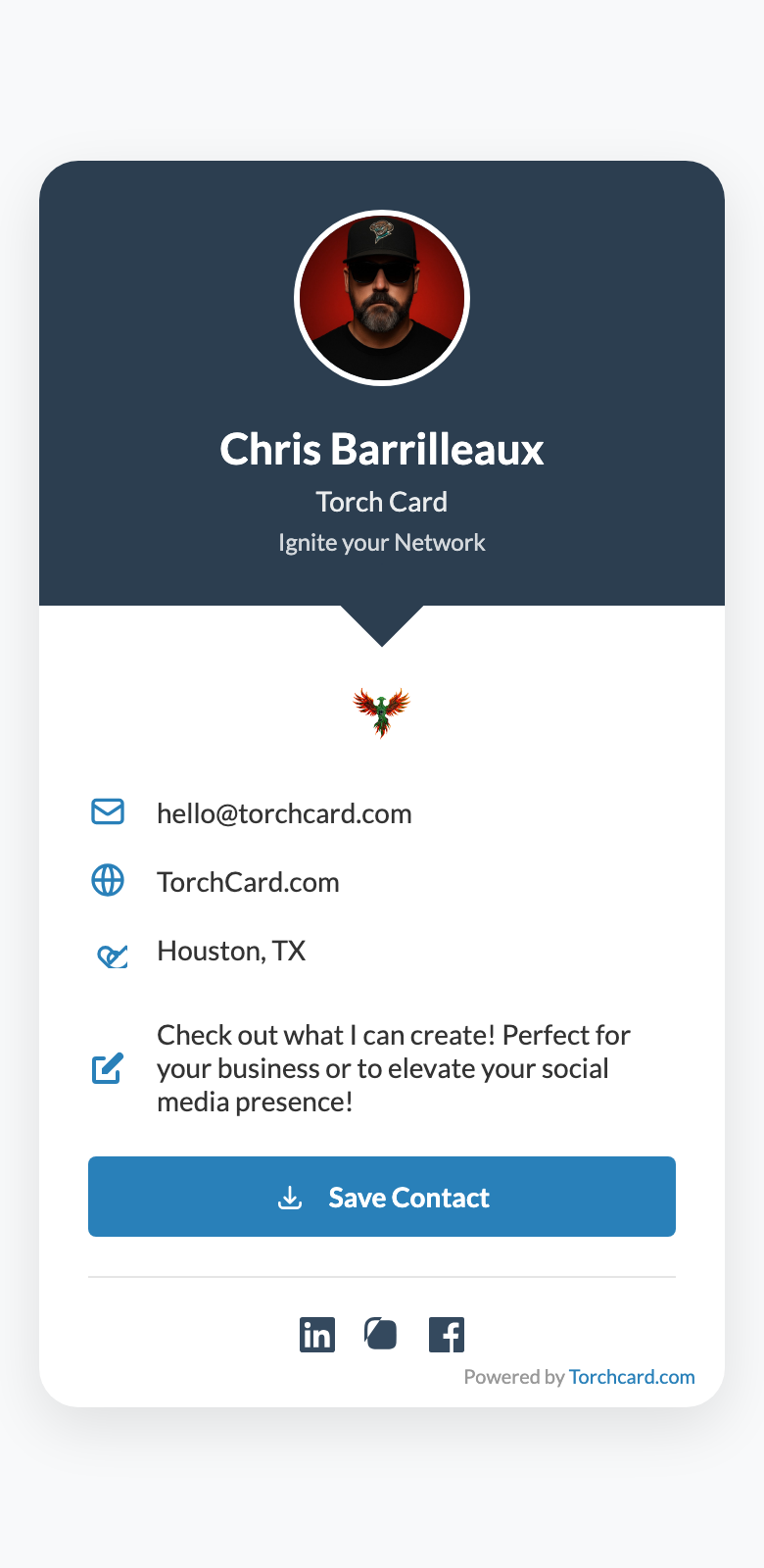The Kindling Torch Card template