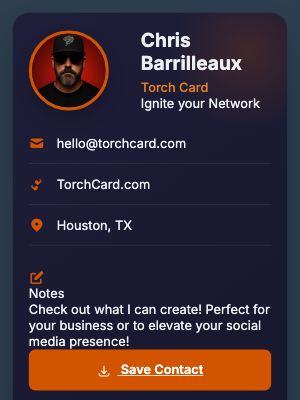 The Ember Torch Card template