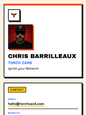 The Flint Torch Card template