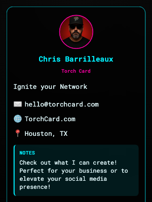 The Lumen Torch Card template
